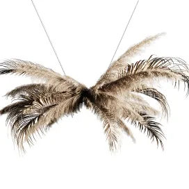 Pampas grass chandelier